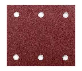 Makita P-33130 / Brusný papír na dřevo & kov & kámen / suchý zip / Zrnitost 150 / Rozměry 114x102 mm / děrovaný / 10 ks