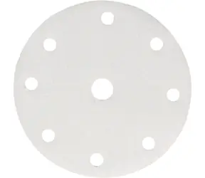 Makita P-37839 / Brusný papír na dřevo | kov | kámen / Zrnitost K40 / Průměr 150 mm / 9 otvorů / 10 ks