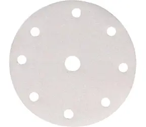 Makita P-37851 / Brusný papír na dřevo | kov | kámen / Zrnitost K80 / Průměr 150 mm / 9 otvorů / 10 ks