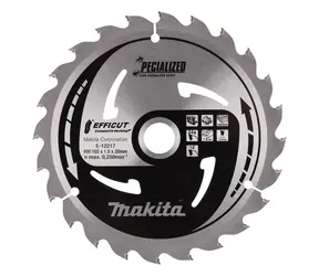 Makita E-12217 TCT EFFICUT / pilový kotouč na dřevo / 165x1.5x20mm / 24 zubů