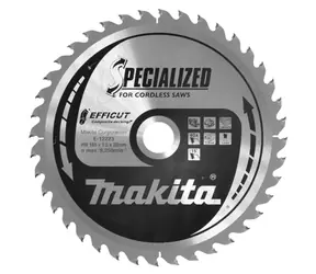 Makita E-12223 TCT EFFICUT / pilový kotouč na dřevo / 165x1.5x20mm / 40 zubů