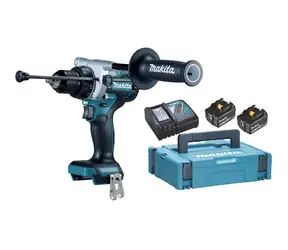 Makita DHP492RTJ / Aku Vrtací šroubovák s příklepem / 18V / 2100 ot-min / 13 mm sklíčidlo / 65 Nm / 2x 5.0 Ah