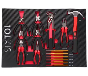 SIXTOL MECHANIC TOOL TRAY 4 - 15ks / Modul s nářadím do dílenského vozíku 