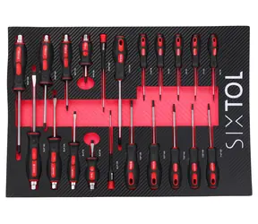 SIXTOL MECHANIC TOOL TRAY 8 - 21ks / Modul s nářadím do dílenského vozíku 