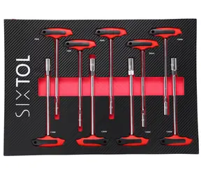 SIXTOL MECHANIC TOOL TRAY 9 - 9ks / Modul s nářadím do dílenského vozíku 