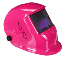 SIXTOL WELDING MASK 4 růžová / Svářecí kukla samostmívací 