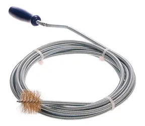 GEKO Pero protahovací na čištění odpadů 3m x O 6mm / kartáček na konci 