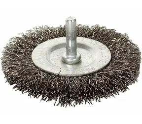 EXTOL-CRAFT Kartáč okružní O 100mm / vlnitý drát S 0.3mm / stopka 6mm 