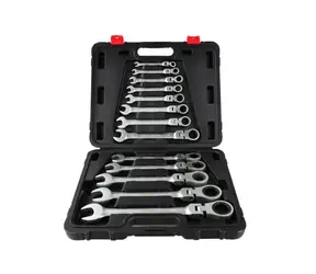 KELTIN Klíče ráčnové očkoploché s kloubem 8-32mm 13 ks 