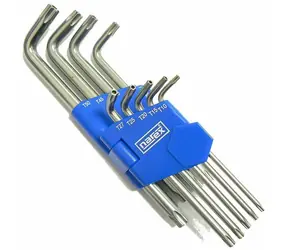 NAREX Sada klíčů 9dílná TORX s otvorem TT10-50