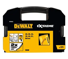 DeWalt DT90352-QZ 11 Dílná sada bimetalových vrtacích korunek