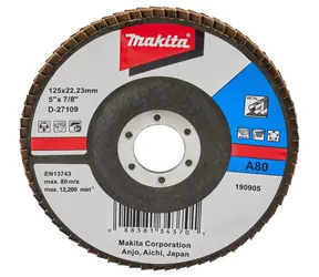 Makita D-27109 / Lamelový brusný kotouč na kov / 125mm / A80