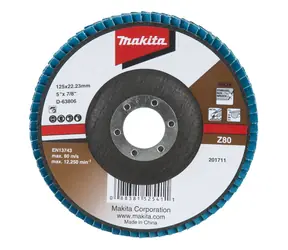 Makita D-63806 / Lamelový brusný kotouč na kov / 125mm / Z80