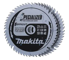 Makita B-57336-2 EFFICUT (2ks) / pilový kotouč na dřevo / průměr 165 x 20mm / počet zubů 56