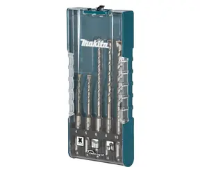 Makita E-15718 Sada 5ks vrtáků SDS-Plus do betonu / 4/5/6/8/10mm