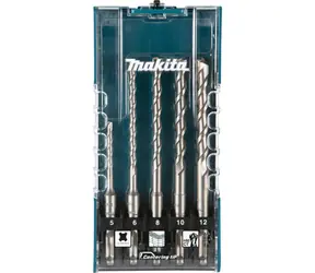 Makita E-15724 Sada 5ks vrtáků SDS-Plus do betonu / 5/6/8/10/12mm