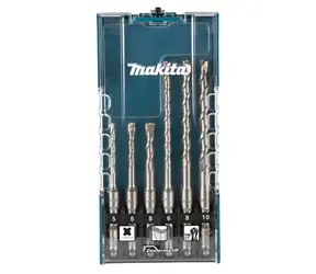 Makita E-15730 Sada 6ks vrtáků SDS-Plus do betonu / 5/6/8/6/8/10mm