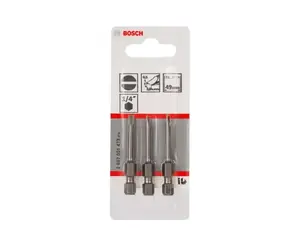 BOSCH 2607001473 / Sada šroubovacích bitů Extra Hard S0.5x3 49 mm (3 ks) / Extra odolné