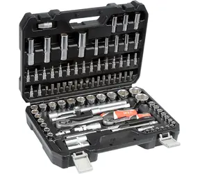 Rozbaleno - YATO Sada nástrčných klíčů 1|2" a 1|4" s ráčnou / Bity / Gola / Inbus / 94 ks / rozbaleno