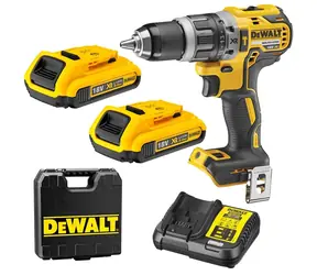 DeWalt DCD796D2 / Aku Kompaktní příklepová vrtačka šroubovák s bezuhlíkovým motorem / 18V XR Li-Ion / 2x 2.0Ah