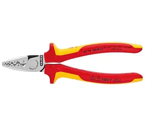 Knipex 9778180 Kleště na kabelové koncovky izolované 180mm / 1000V VDE 
