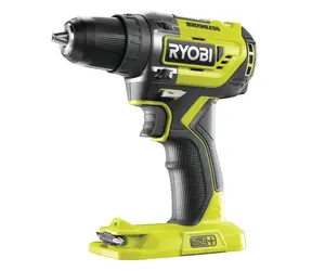 Ryobi R18DD5-0 / Aku Bezuhlíkový Vrtací šroubovák / 18V / 13mm sklíčidlo / bez aku