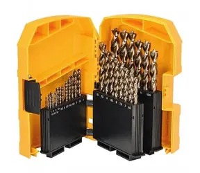 DeWalt DT4957-QZ / Sada kobaltových vrtáků do kovu Extreme HSS-Co / Průměr 1.5-13 mm / 29ks