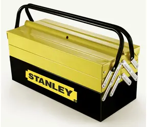 Stanley 1-94-738 / rozkládací plechový box / rozměry: 20.8 x 20.8 x 45 cm