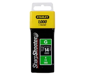 Stanley 1-TRA709T / 14mm 9:16" Spony pro vysoké zatížení / typ G 4 | 11 | 140 / 1000 ks 