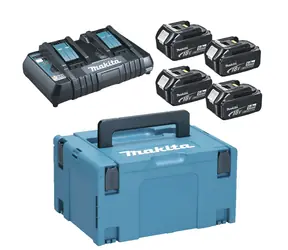 Makita 197626-8 Nabíjecí sada - 4x Baterie BL1850B | Nabíječka DC18RD | Systainer