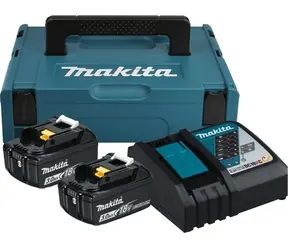 Makita 197952-5 Nabíjecí sada - 2x Baterie BL1830B | Nabíječka DC18RC | Systainer