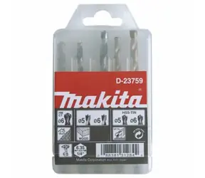Makita D-23759 Sada Vrtáků s upnutím šestihran 1|4" (5 ks)
