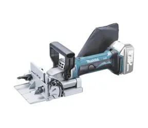 Makita DPJ180RTJ / Aku Štěrbinová frézka / 18V / 2x5.0Ah / Průměr 100mm / Hloubka frézování 20mm / 6500 ot-min