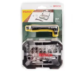 BOSCH 2607017393 / Sada bitů s ráčnou (27 ks)