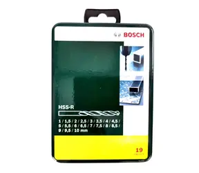 BOSCH 2607019435 / Sada vrtáků do kovu / HSS-R / 1-10 mm / 19 ks