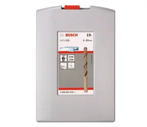 BOSCH 2608587014 / Sada vrtáků do kovu / HSS-Co / Průměr 1-10 mm / Délka 12-87 mm / 19 ks