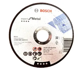 BOSCH 2608600219 / Řezací kotouč na kov / Průměr 125 x 22.23 mm / Šířka řezu 1.6 mm