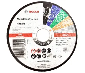 BOSCH 2608602385 / Víceučelový řezací kotouč / Průměr 125 x 22.23 mm / Šířka řezu 1 mm