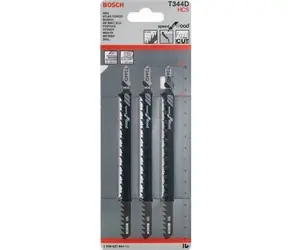 BOSCH 2608637944 / Sada pilových listů na měkké dřevo / HCS / Upínání T / Délka čepele 152 mm / Rozteč 4 mm / 3 ks