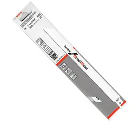 BOSCH 2608654981 / Sada pilových listů na dřevo a kov / BiM / Upínání 1|2" / Délka čepele 225mm / Rozteč 1.8-2.6mm / 5ks