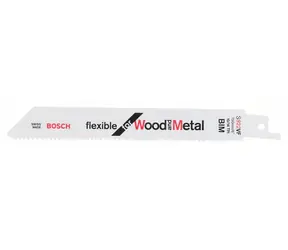 BOSCH 2608656017 / Sada pilových listů na dřevo a kov / BiM / Upínání 1|2" / Délka čepele 150 mm / Rozteč 2.6 mm / 5 ks