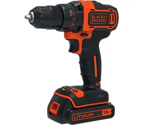 Black&Decker BDCDD186K-QW / Aku Vrtačka / 18V / 1.5Ah / 10mm sklíčidlo / 1400 ot-min / 40 Nm