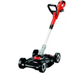 Black&Decker STC1820CM / Aku Strunová sekačka+podvozek CM100 / 18V / 2.0Ah / Záběr 28 cm / 7400 ot-min