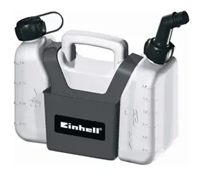 Einhell 4501325 / Kombinovaný kanistr / Olejová nádrž 1.25 L / Benzínová nádrž 3.0 L / Rozměry 31 x 16 x 24 cm / doprodej
