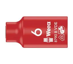 WERA 8790 B - 6 x 46 mm/ Nástavec nástrčných hlavic Zyklop VDE / izolovaný / s připojovacím rozměrem 3|8"