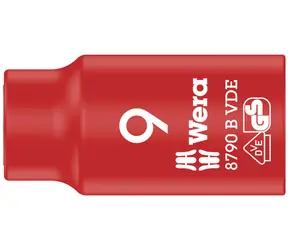 WERA 8790 B - 9 x 46 mm/ Nástavec nástrčných hlavic Zyklop VDE / izolovaný / s připojovacím rozměrem 3|8" / doprodej