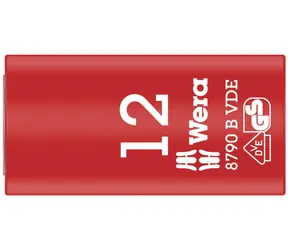 WERA 8790 B - 12 x 46 mm/ Nástavec nástrčných hlavic Zyklop VDE / izolovaný / s připojovacím rozměrem 3|8"