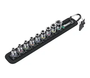 WERA Belt A 1 / sada nástrčných hlavic ("ořechů") Zyklop / s přidržovací funkcí / upínací část 1|4"
