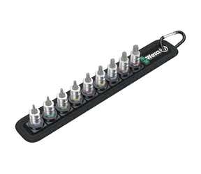 WERA Belt A 3 TORX HF / sada zástrčných nástavců Zyklop TORX / s přidržovací funkcí / upínací část 1|4"