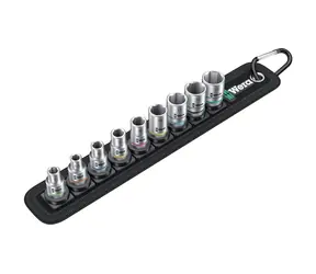 WERA Belt A 4 / sada nástrčných hlavic ("ořechů") Zyklop / upínací část 1|4"